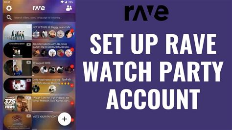 rave watch party website